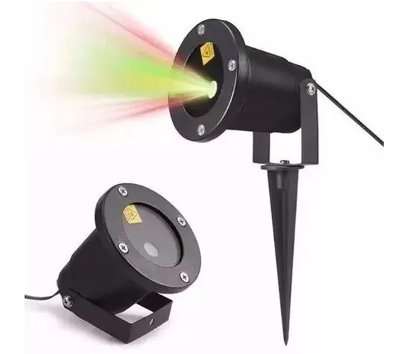 Espeto Laser de Jardim Decoração Luz Vermelho e Verde