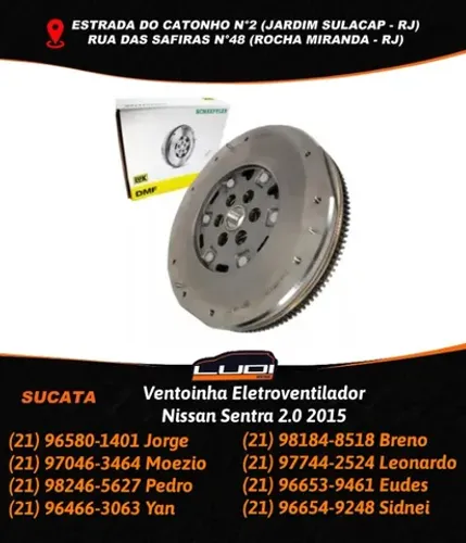 Volante Bimassa do Motor Tiida Livina 1.8 sentra 2.0
