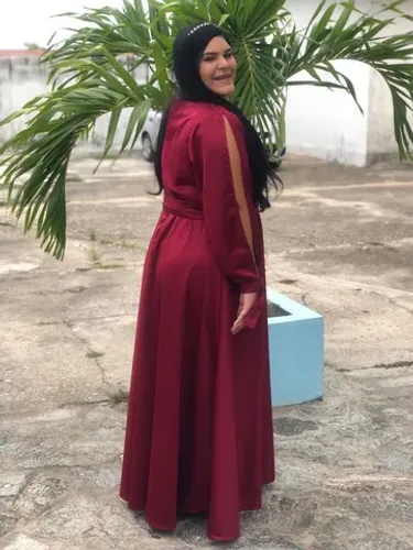 Vestido de casamento, festa, formatura vinho/marsala