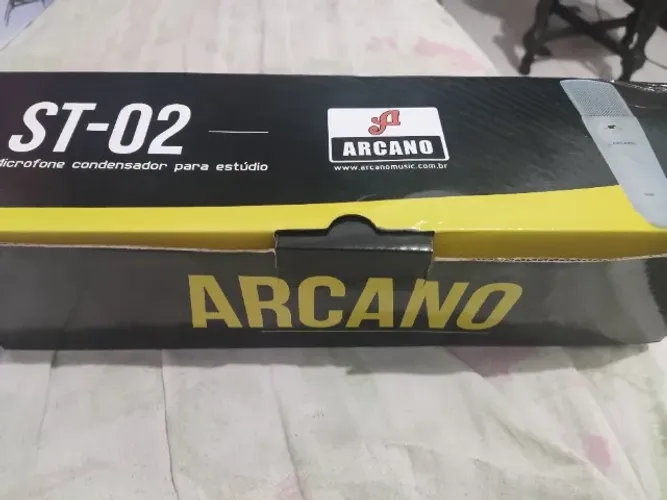Kit microfone arcado st-02 + cabo santo Ângelo + braço articulado