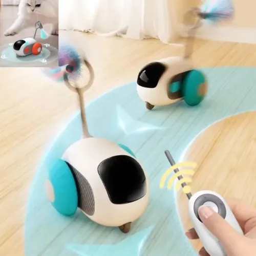 PROMO Black Friday - Brinquedo interativo recarregável para Gatos Pet Toy com controle