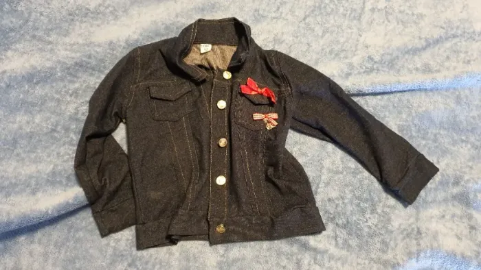 Casaco jeans preto 4 anos