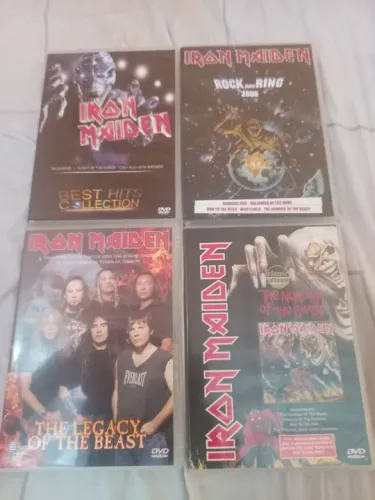 Combo com 4 Dvds Iron Maiden 