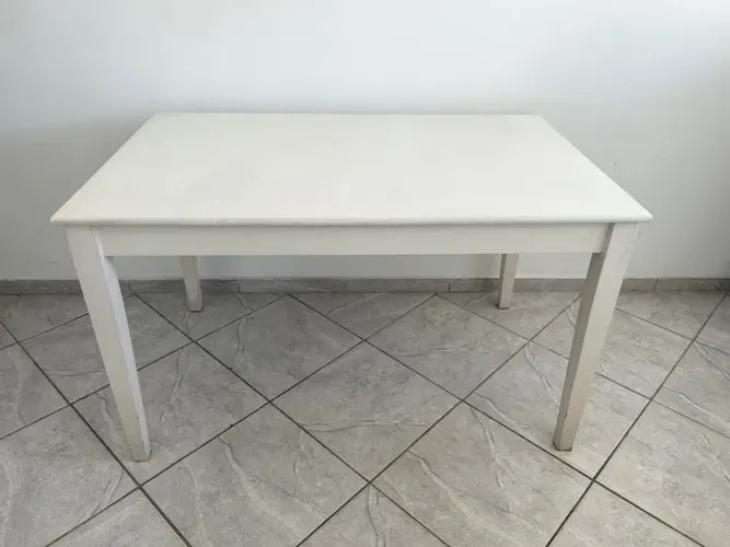 Mesa branca madeira - tok stok