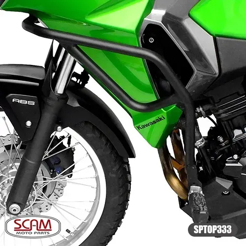 Protetor De Motor Carenagem Com Pedaleira KAWASAKI VERSYS X300 2018 Preto SCAM SPTOP333