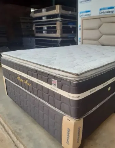 Cama box colchão e base (novo) 34cm