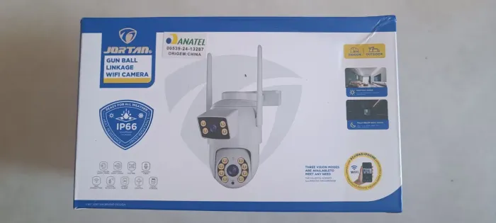 Câmera de Segurança WiFi JORTAN - 360° com Visão Noturna