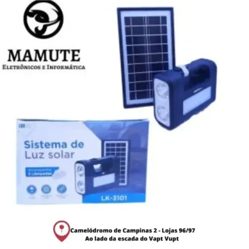 Kit Sistema De Iluminacao Solar Lk-3101 Luatek