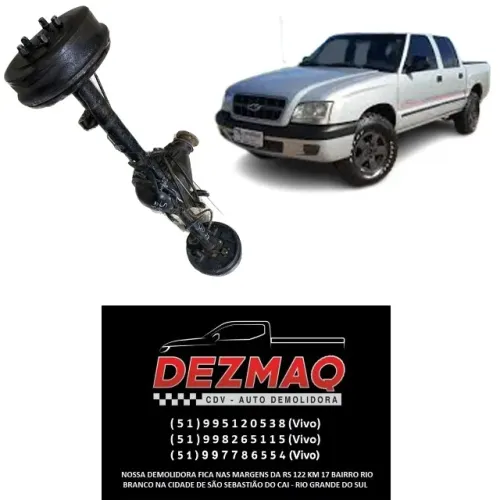 Eixo Diferencial Traseiro Chevrolet S10 2.8 2001/2011 11x47 Gm S-10