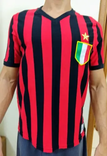Camisa retrô do Milan de 1979-80