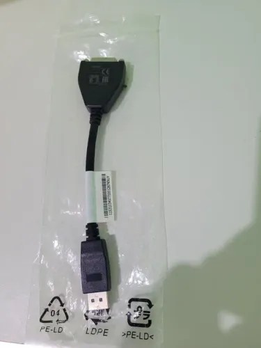 Cabo adaptador original display port macho dvi fêmea 24+1 lenovo.