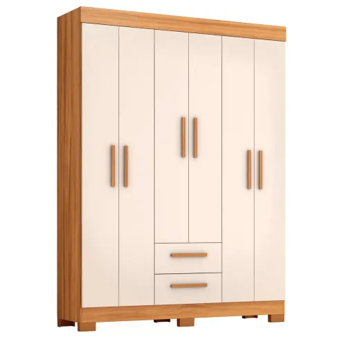 Guarda-Roupa 6 Portas com Design Moderno