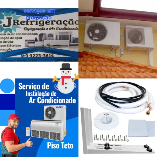 Instalação 390$ Split refrigeração ar condicionado 