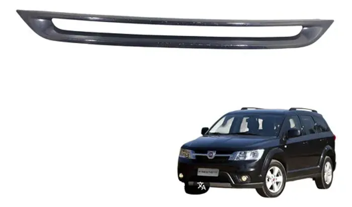 Aplique Parachoque Traseiro C/detalhe Fiat Freemont 2014 Preto