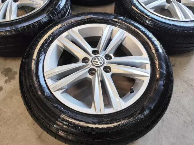 Rodas aro 15" Originais VW 5x100 (Polo/VIRTUS/ Fox/Golf) +Pneus 185/65 R15"-Aceito Cartão 