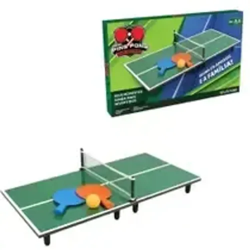 Lacrada Mini Mesa Ping Pong com Rede e Raquetes Infantil