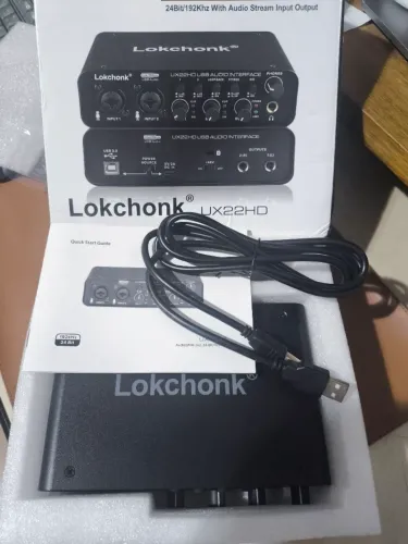 Interface de Áudio Lokchonk UX22HD 2x2 24Bit/192kHz