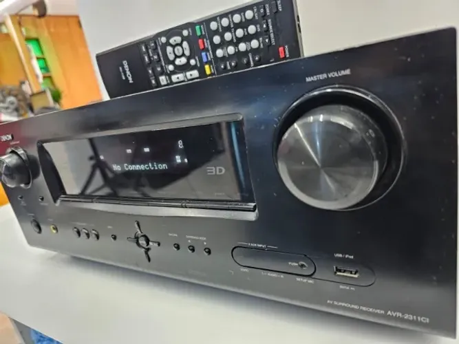 Receiver Denon Avr-2311CI HDMI 7.1 com controle valor semi novo top 
