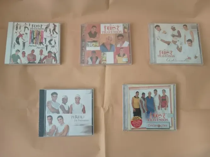 5 CDS Originais Os Travessos Anos 90 Lacrados