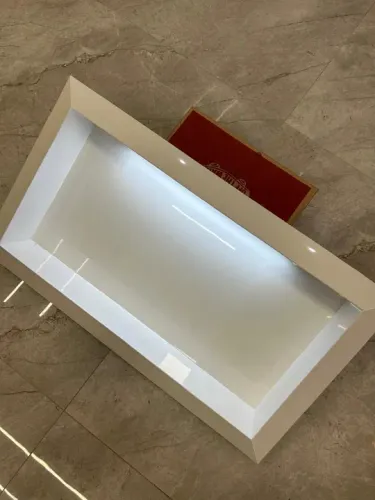 Nicho em porcelanato com led