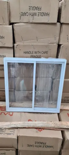 Janela de Alumínio Branco 60 X 60 cm com vidros lacrado 