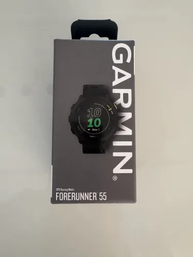 Relógio Garmin Forerunner 55 Preto, Pulseira Black Gps