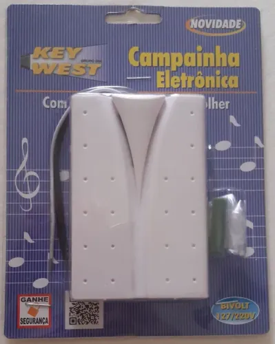 Campainha eletrônica com 36 sons, incluindo músicas