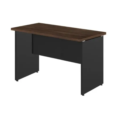 Mesa Escritório  1,35×0,60m Sem Gavetas Marsala/Preto Modelo 25420