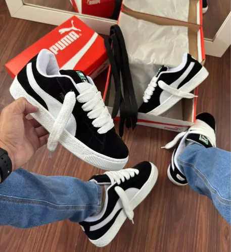 Tênis Puma Suede Clássico - Preto e Branco