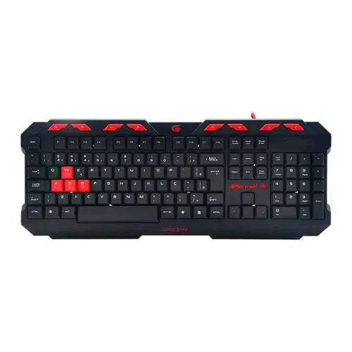 Teclado Fortrek Spider GK-706 Black/Red - WZetta