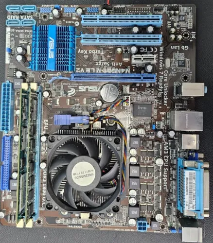 Placa mãe ASUS M4N68T M LE v2 + amd Athon II e 4gb de ram