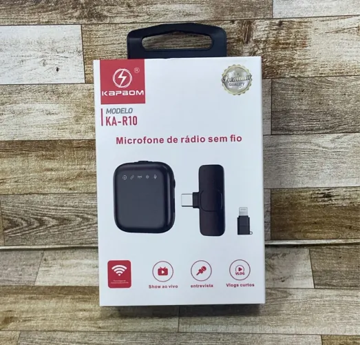 Microfone de lapela da KAPBOM  