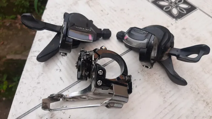 Trocadores Shimano Deore,k7 e coroa