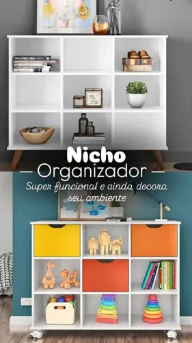 Organizador de brinquedos bau - Entrega e montagem GRATIS