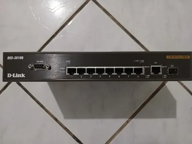 Switch D-link Des-3010g 8x Portas E 1x Gbic 1gb