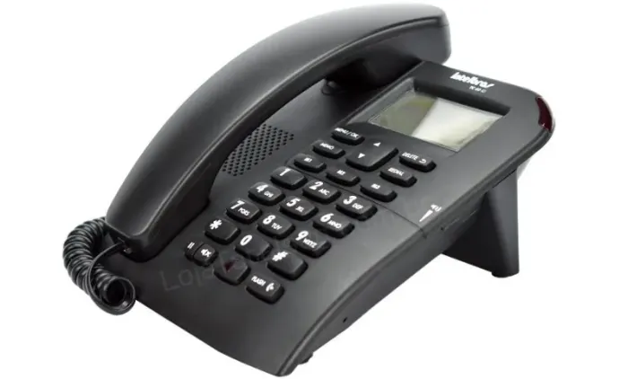 Telefone com Fio TC60 ID Preto Intelbras - Excelente como Novo