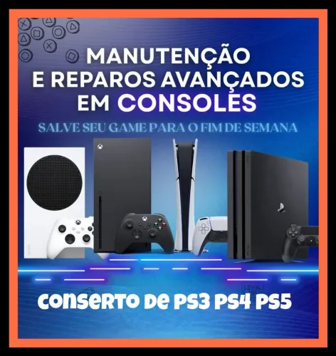 Conserto de ps4 e ps5