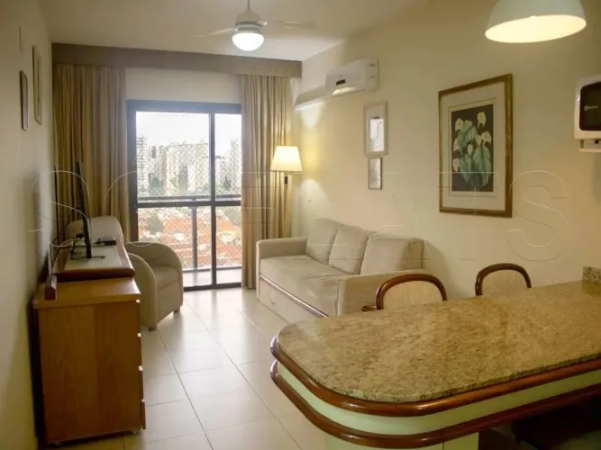Flat The Plaza com 1 dormitório e 1 vaga disponível para locação no Jardins