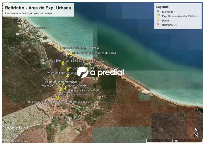 Venda de Terreno / Padrão na cidade de ARACATI