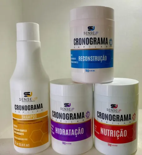 Kit Cronograma Capilar Sense Up - Hidratação, Nutrição e Reconstrução