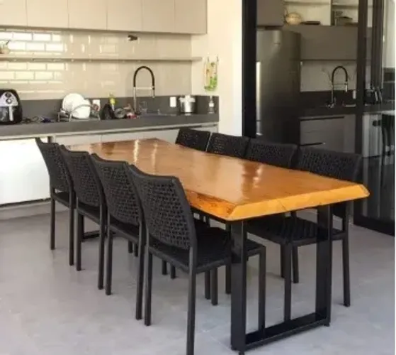 Conjunto de mesa de 8 lugares