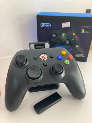 Controle Xbox 360 Original Knup Gm034 Pc Gamer Preto