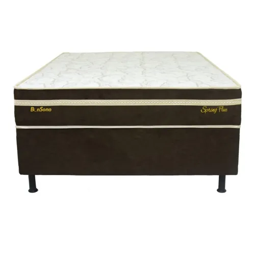 Cama Box Casal Spring Flex molas ensacadas espuma selada tecido em malha fria 