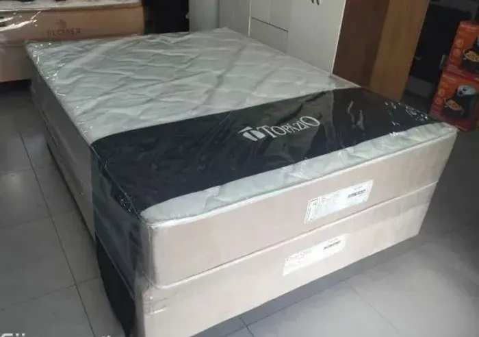 Colchão de Molas e base box Casal Promoção