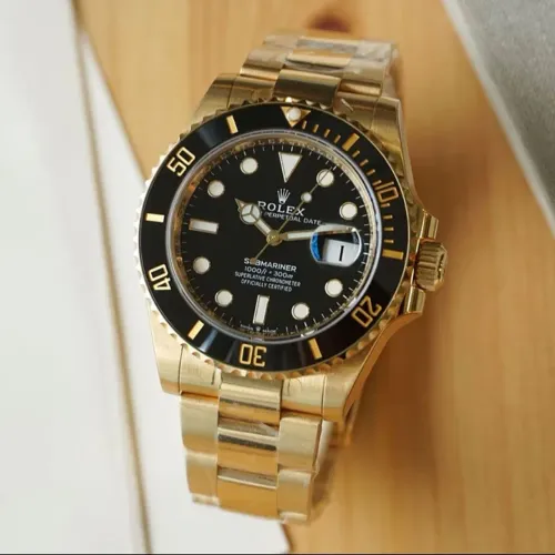 Rolex Submariner Dourado Automático Premium