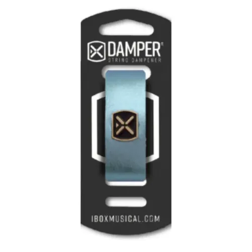 Abafador Damper MD Couro Azul Metálico DMMD06