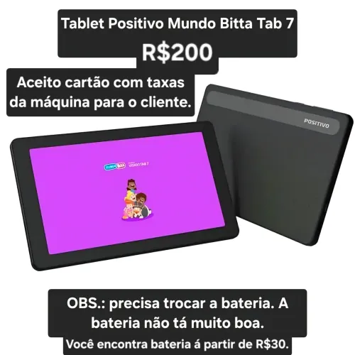 Tablet Tab7 Positivo Mundo Bitta