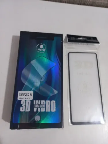 25 Peliculas 3D Xiomi Poco X3 / Poco X3 Pró / Caixa fechada 