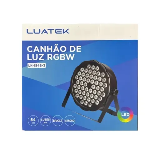 Lacrado Canhão de Luz RGB LUATEK LK-154B -3