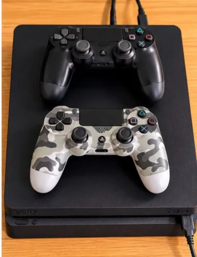 Playstation 4 Slim Ps4 1tb + 1 controle + jogo red dead lacrado